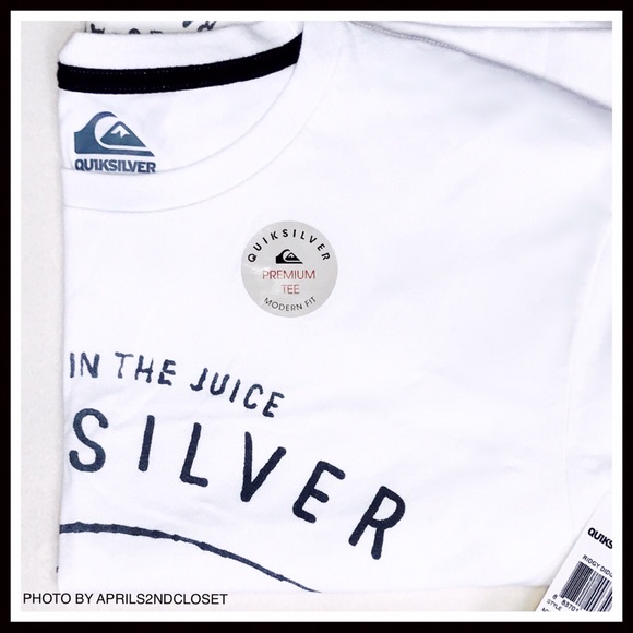 QUICKSILVER WHITE COTTON SHORT SLEEVE TEE SURF BEACH HAWAII COTTON T-SHIRT A2C - Picture 6 of 8